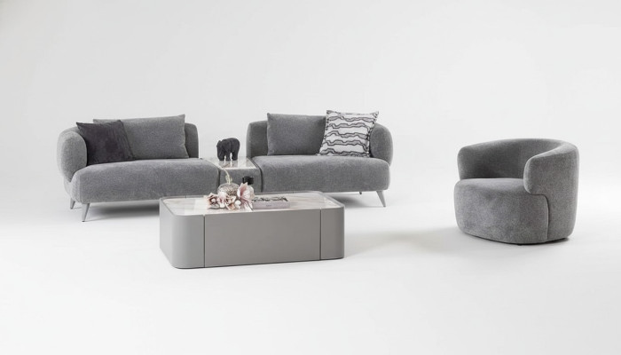 Luxus Wohnzimmer set 2tlg. Dreisitzer Sofa Sessel 3+1 Sofagarnitur Couchen