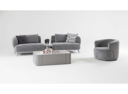 Luxus Wohnzimmer set 2tlg. Dreisitzer Sofa Sessel 3+1 Sofagarnitur Couchen