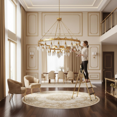 Große Leuchte Lampe Kronleuchter Luxus Lampen xxl deckenleuchte 240x270