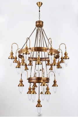 Hängeleuchte Kronleuchter Lampe Kristalllampe Deckenleuchte Lampen 120x250