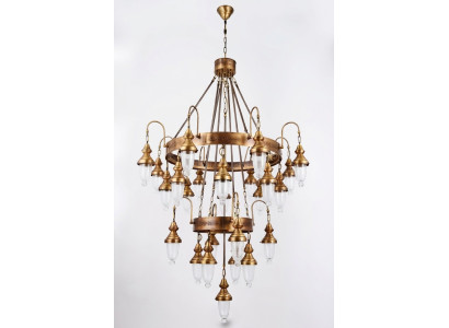 Hängeleuchte Kronleuchter Lampe Kristalllampe Deckenleuchte Lampen 120x250