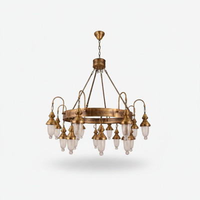 Antik Stil Leuchte Lampe Kronleuchter Ritter Runde Lampen Deckenleuchte