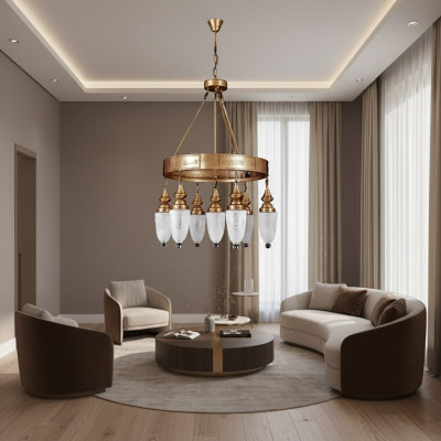 Lampe Hängeleuchte Kronleuchter Kristalllampe Deckenleuchte Lampen 60x125