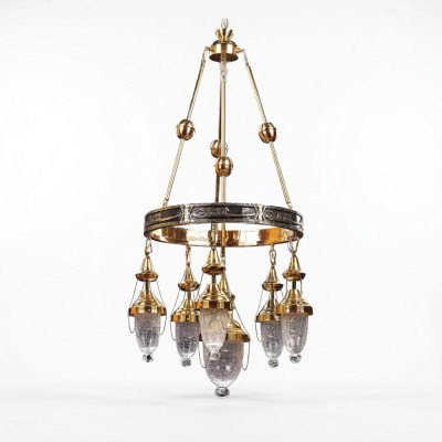 Deckenlampe Kronleuchter Pendelleuchte Wohnzimmer Luxus Glanz Leuchte
