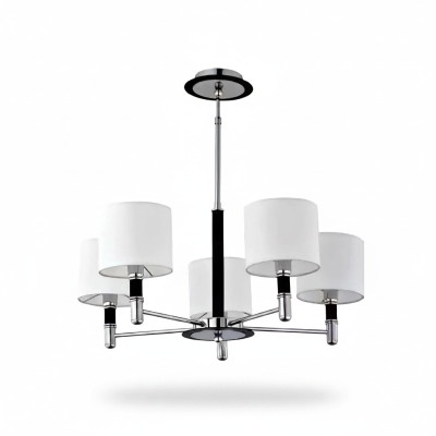 Deckenleuchte Chrom Wohnzimmer Lampe schick Luxus Gästezimmer Leuchten