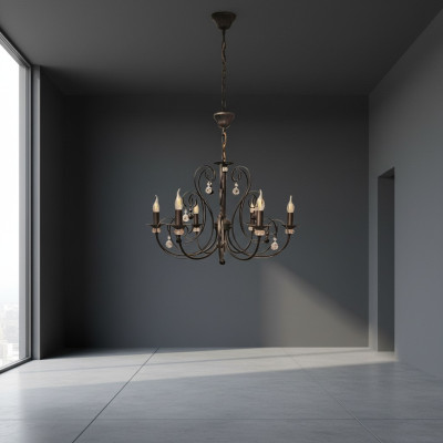 Kronleuchter Für das Wohnzimmer Kristall Lampe glänzendes neu Innenbereich