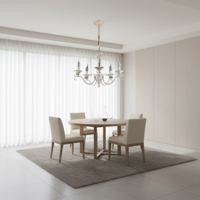  Kronleuchter Lampe Leuchte Wohnzimmer Kristall glänzendes neu Innenbereich