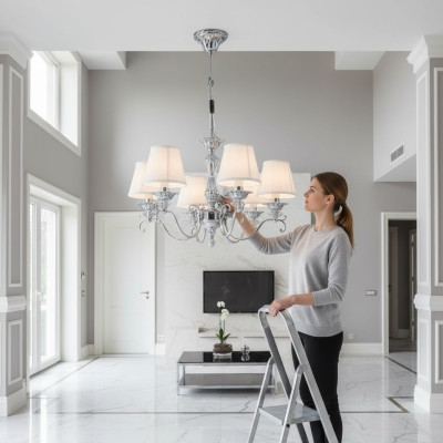 Kristallleuchte Kronleuchter Lampe Deckenleuchte Leuchte Lampen 57x62