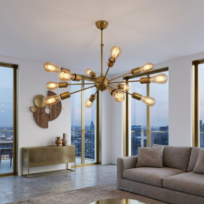 Deckenlampe schicke Wohnzimmer aus glänzendem Materialien Leuchte Lampen
