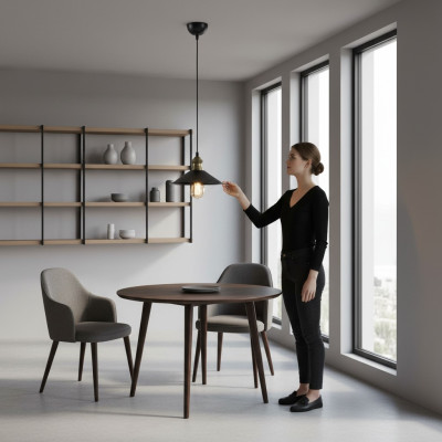 Deckenlampe Ein moderner Pendelleuchte Wohnzimmer Black Luxus neu