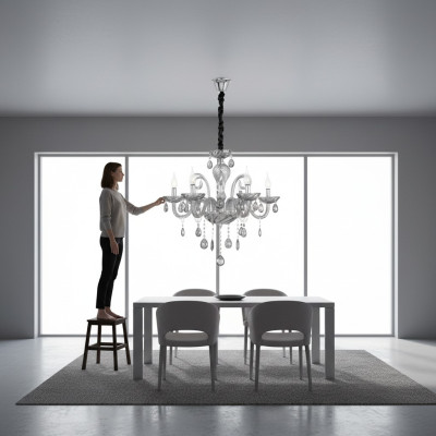 Kronleuchter Für das Innenbereich Wohnzimmer Crystal glänzendes neu
