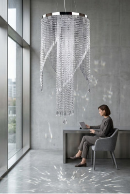 Lampe Hängeleuchte Kronleuchter Kristalllampe Deckenleuchte Lampen 60x140