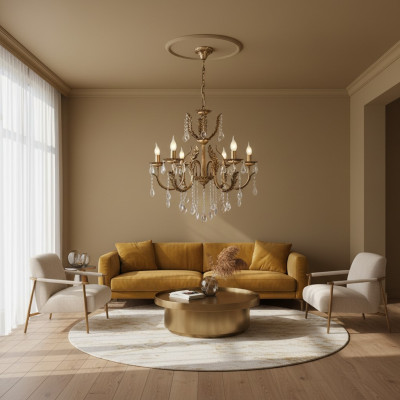 Lampe Hängeleuchte Kronleuchter Kristalllampe Deckenleuchte Lampen 73x110