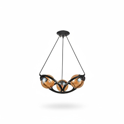 Deckenleuchte Moderner black Designer Luxus Wohnzimmer Lampe Leuchten