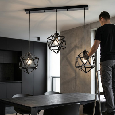 Deckenlampe moderne Pendelleuchte Luxus Black Lampe Leuchten Wohnzimmer