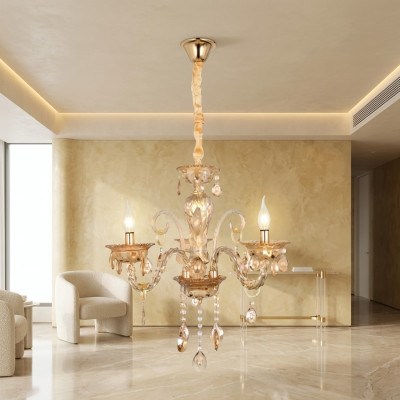 Kronleuchter Crystal im Wohnzimmer oder schick Luxus zu Hause neu