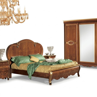 Bett Polster Klassische Doppelbett Holz Hotel Betten Schlafzimmer Polster