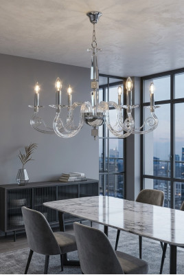 Luxus Transparent Deckenleuchter Deckenleuchter Kristall Kronleuchter Lampe