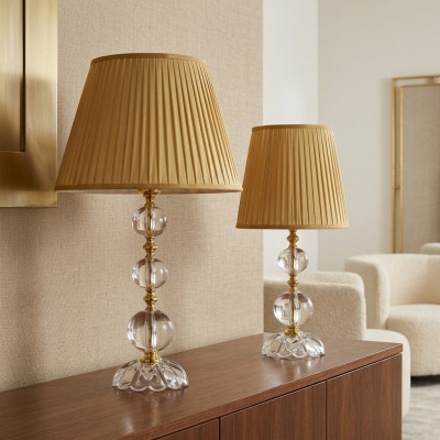 Klassische Kristall Tischlampe Kristallkronleuchter Stilvolle Lampe Neu