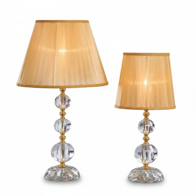 Klassische Kristall Tischlampe Kristallkronleuchter Stilvolle Lampe Neu