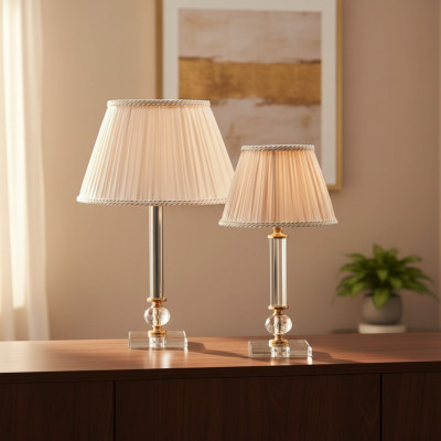 Klassische Kristall Stehlampe Schreibtisch Beleuchtung Luxus Möbel Neu
