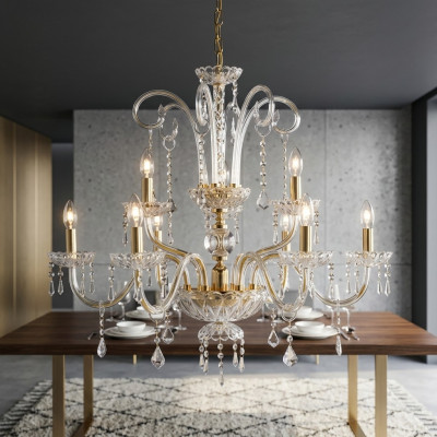 Kronleuchter Hängelampe Lampen Beleuchtung Kronleuchter gold Lampe