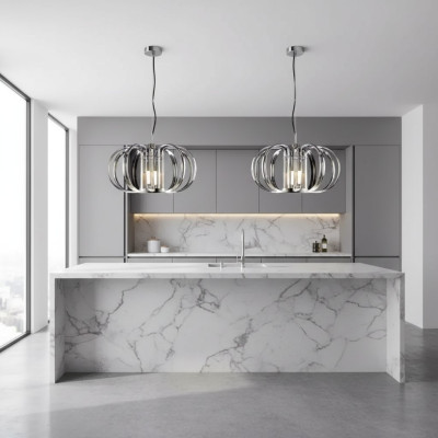 Hängeleuchter Grau Luxus Kronleuchter Neue Deckenleuchte Moderne Lampe