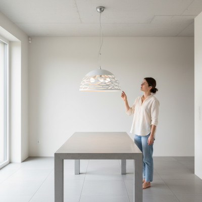 Deckenlüster Moderner Kronleuchter Deckenleuchte weißer Kronleuchter Lampe