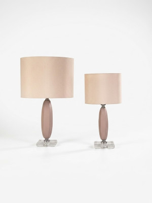 Klassische Beige Kristall Tischlampe Kronleuchter Schreibtischlampe Büro Lampe