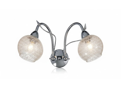Luxuriöser Wandleuchte Grau 2x Lampen Rundform Deko