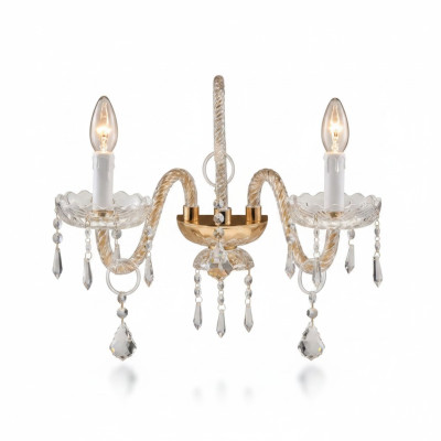 Wandleuchte Wandlampe Klassische Wandkronleuchter Doppel Wand Lampe Neu