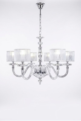 Deckenlampe Deckenleuchter Lüster Kronleuchter Glas Weiß Lampen Antik Stil