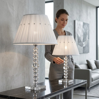 Tischlampe Weiße Tischlampe Kristallkronleuchter Moderne Lampen neu