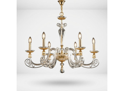 Deckenleuchte Luxus Kronleuchter Kristall Lampe Hängeleuchte Goldene Lampen