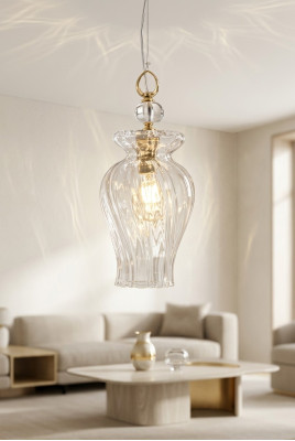 Kristall Lampe Luxus Deckenleuchter Stilvolleuchter Deckenlampe Siros neu