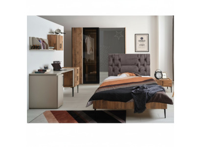 Schlafzimmer Möbel Jugendzimmer Kinderzimmer Bett Kleiderschrank 4tlg.