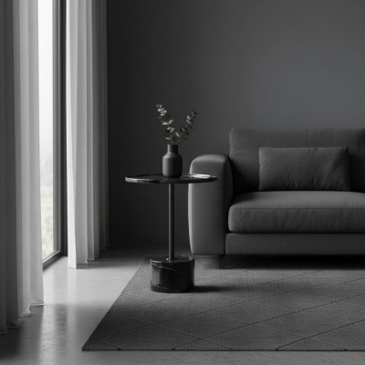 Stilvolle Schwarz Beistelltisch Couchtisch Schlafzimmer Kommode Tische