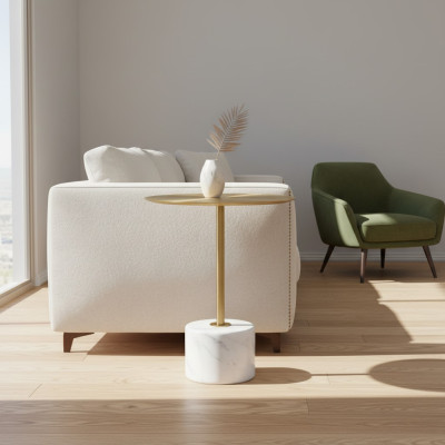 Couchtisch Schlafzimmer Kommode Tische Metall modern Gold Beistelltisch