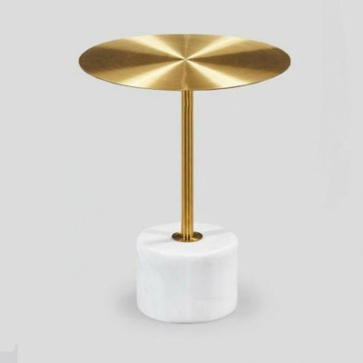 luxuriöse Couchtisch Tische Rund modern Metall Gold stilvolle Beistelltisch