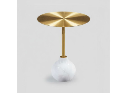 Modern Couchtisch rund Metall stilvolle Gold Beistelltisch neu luxuriöse