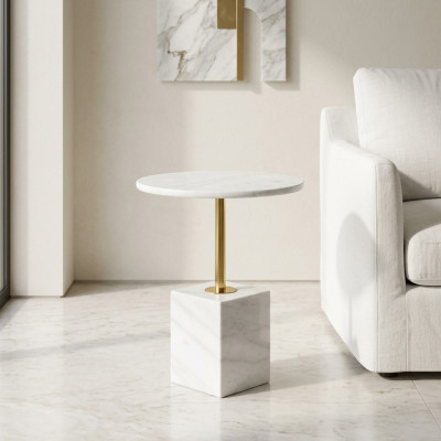 Beistelltisch Marmor Kaffeetisch Design Tisch Wohnzimmertisch Tische neu