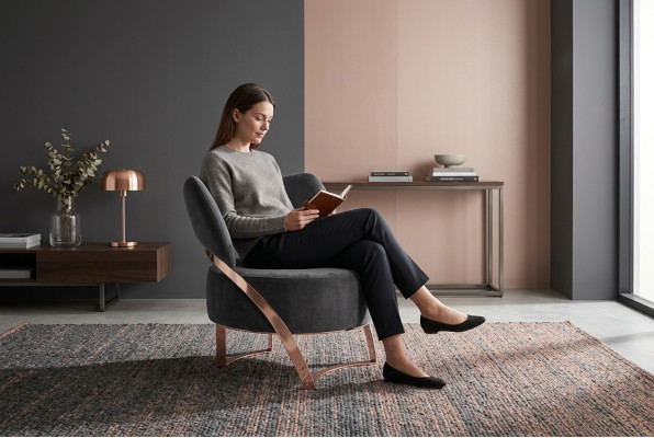 Sessel Design Couch Relax Textil Lounge Luxus Fernseh Club Polster Sitzer