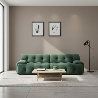 Design Sofa 2 Sitzer Relax Sofas Club Textil Polster Couch Stoff Couchen