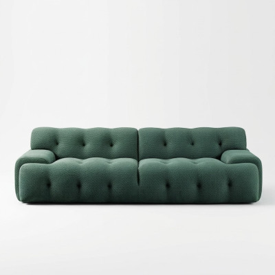 Design Sofa 2 Sitzer Relax Sofas Club Textil Polster Couch Stoff Couchen