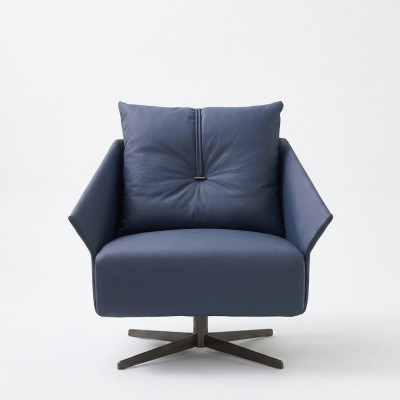 Sessel Sitzer Wohnzimmer blau Modern Design Luxus Sitzmöbel Relax Club neu