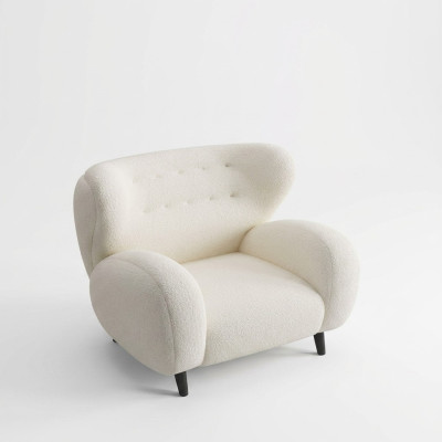 Stilvolle modern Sessel Weiß Sessel Fernseh Couch 1 Sitzer Sofa Textil