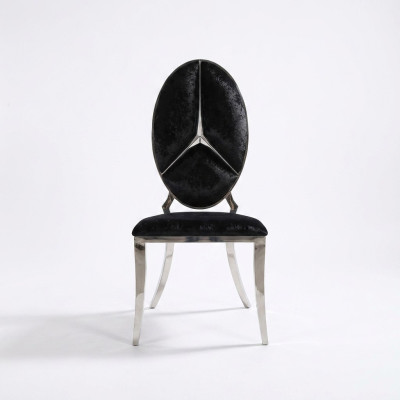 Stuhl Schwarz Neu Stühle Polsterstuhl Sessel Metall Lounge Design Möbel