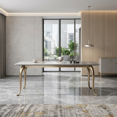 Moderner Luxus Esstisch Designer Rechteckiger Küchentisch Esszimmer Möbel Tisch