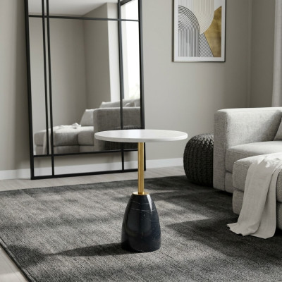 Designer Couchtisch Beistelltisch Wohnzimmer Tisch Möbel Rund Tische neu