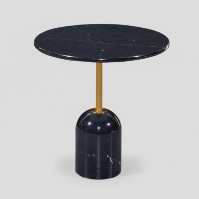 Schwarzer Beistelltisch Wohnzimmer Tische Modernes Rundes Design Konsole Tisch